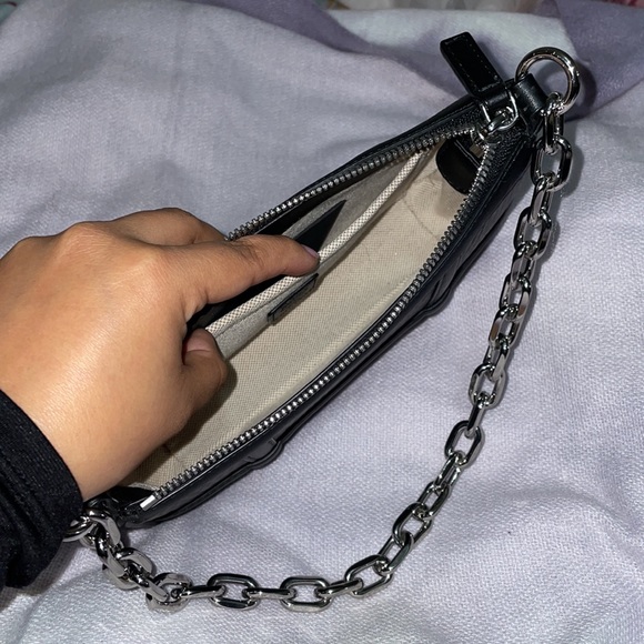 MCM Delmy Visetos Mini Logo Chain Shoulder Bag - Picture 6 of 7